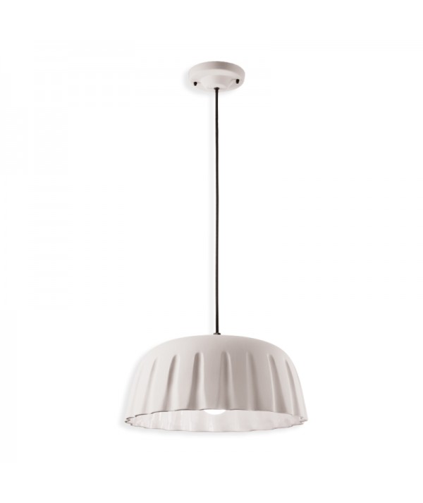 lampade a sospensione di ferroluce in ceramica bianco naturale