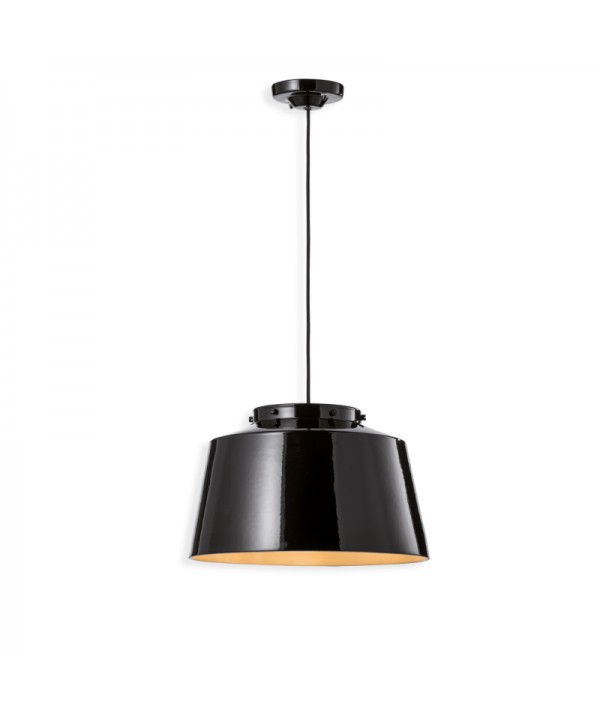 lampada a sospensione di ferroluce colore nero