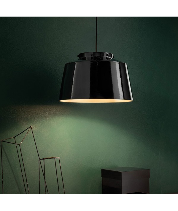 lampada a sospensione di ferroluce colore nero