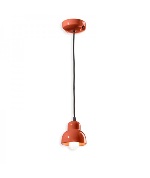 lampada a sospensione berimbau small arancione