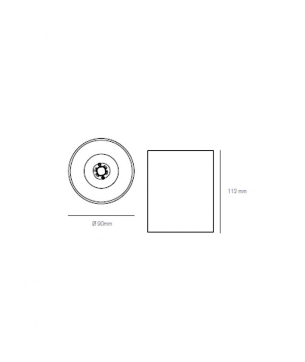 Lampada a soffitto Cyber realizzato in metallo