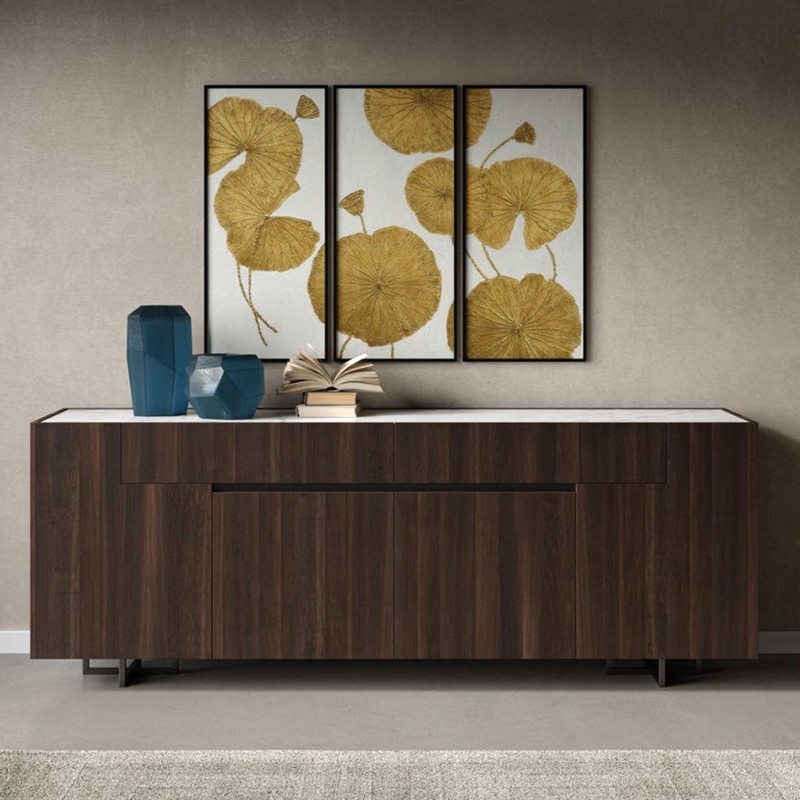 credenza impiallacciata rovere moka credenza impiallacciata rovere moka