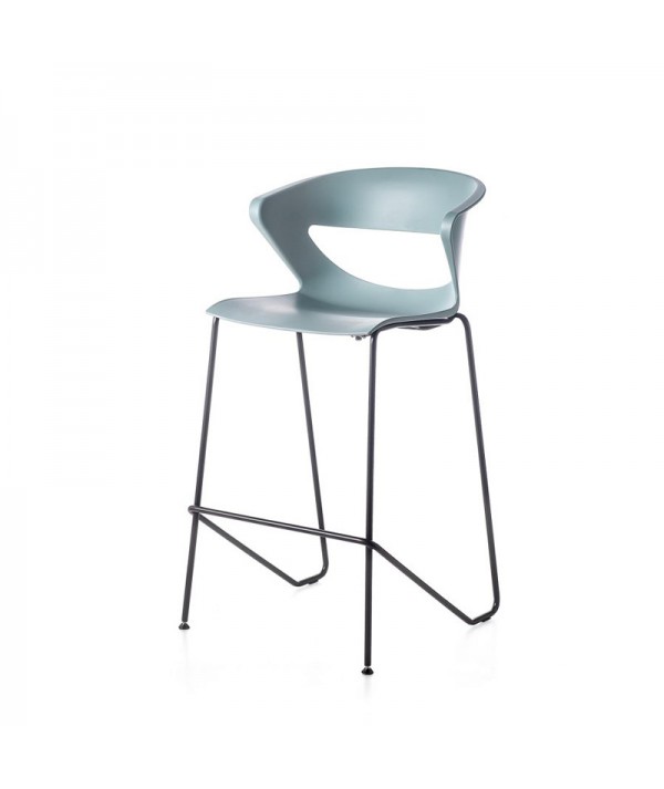 sgabello kicca stool semi-slitta
