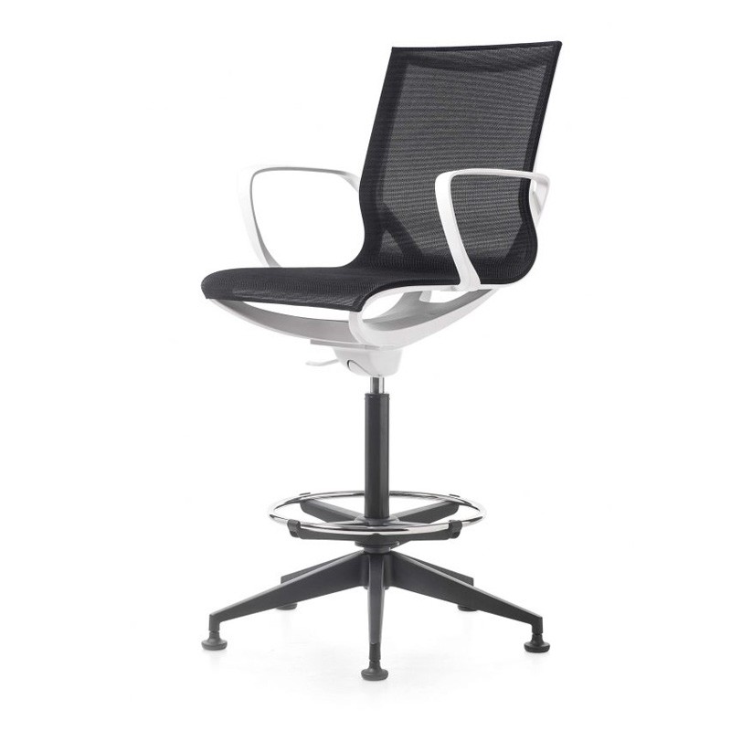 Sgabello da Ufficio Key Line Stool con Braccioli Sgabello da Ufficio Key Line Stool con Braccioli
