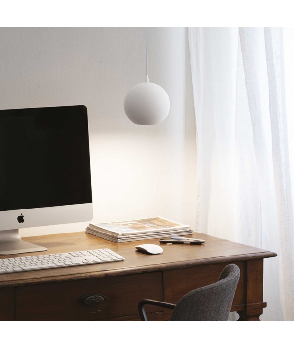 lampada Mr. Jack a sospensione, colore bianco