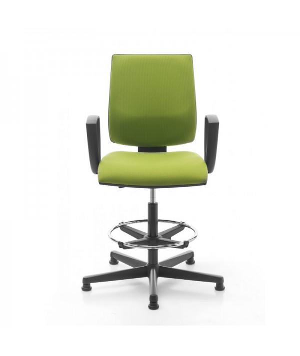 Sgabello da Ufficio Kubix Stool con Braccioli