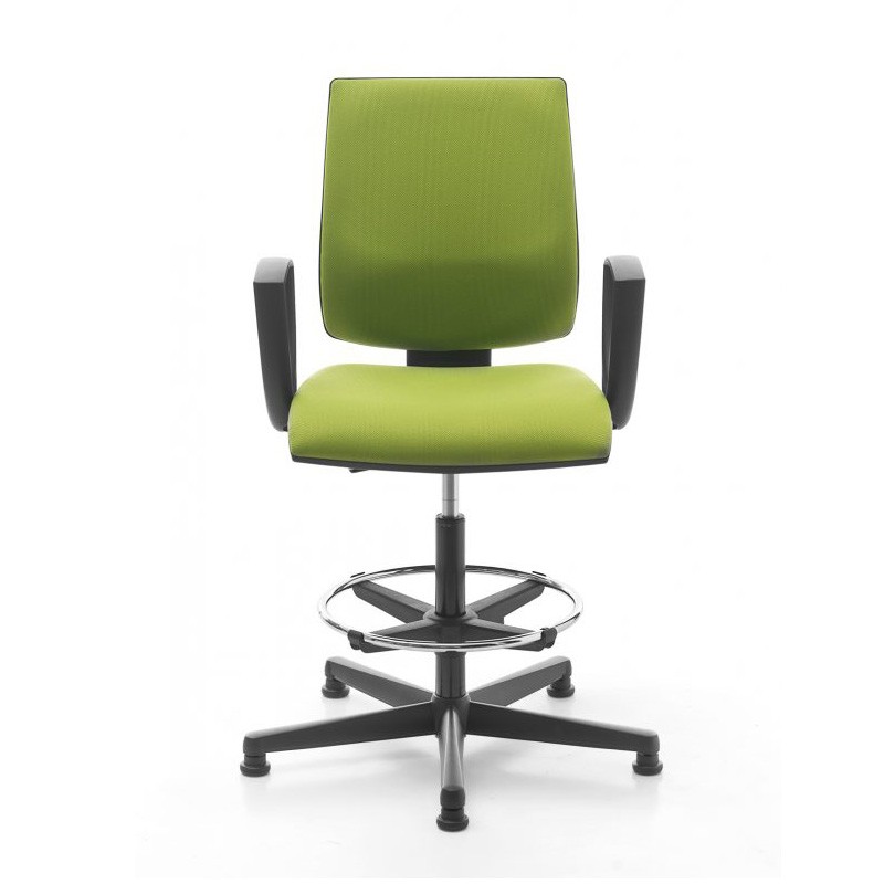 Sgabello da Ufficio Kubix Stool con Braccioli Sgabello da Ufficio Kubix Stool con Braccioli