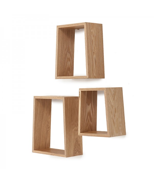 Set 3 mensole trapezio