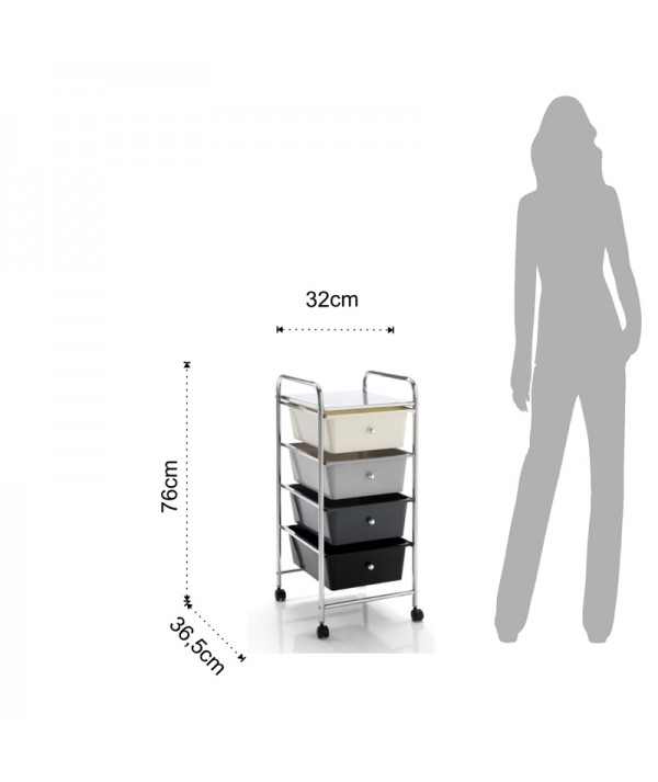 cassettiera con ruote air dimensioni dettagliate