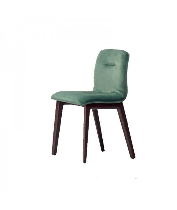 Sedia Natural Alice Pop in Frassino Bruciato color verde
