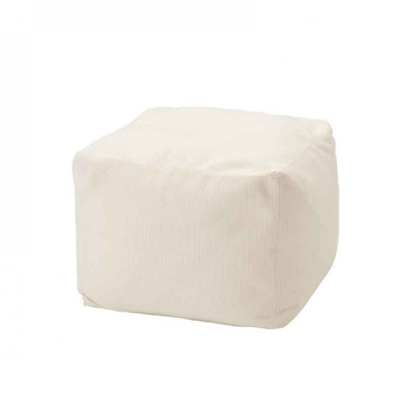 Pouf Archimede per ambienti outdoor in tessuto tecnico bianco Pouf Archimede per ambienti outdoor in tessuto tecnico bianco