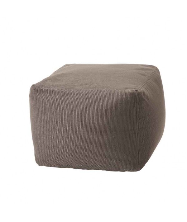 Pouf Archimede per ambienti outdoor in tessuto tecnico grigio antracite
