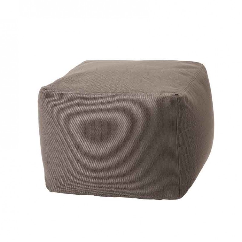 Pouf Archimede per ambienti outdoor in tessuto tecnico grigio antracite Pouf Archimede per ambienti outdoor in tessuto tecnico grigio antracite