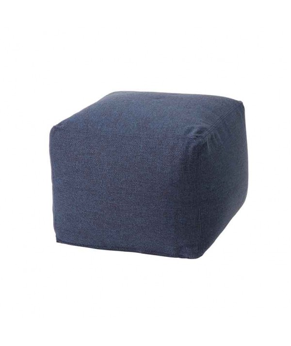 Pouf Archimede per ambienti outdoor in tessuto tecnico blu navy