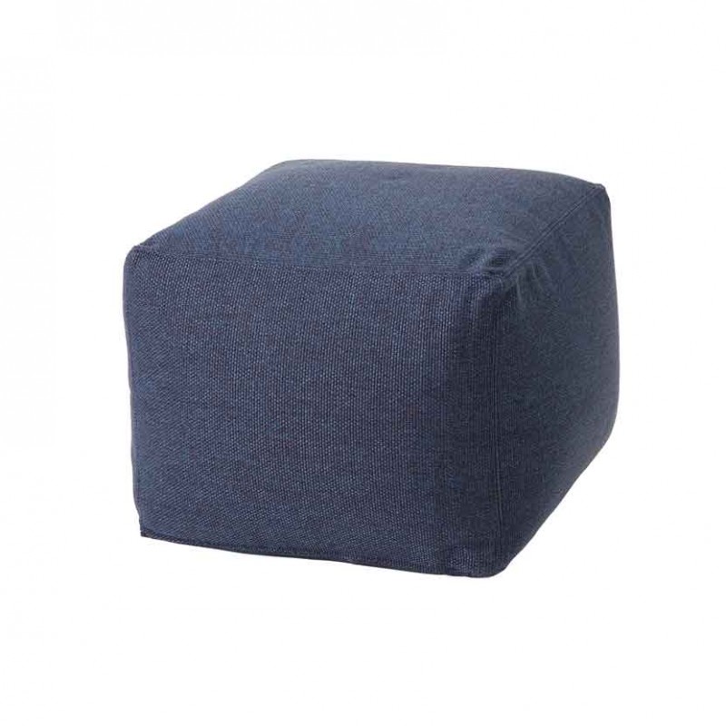 Pouf Archimede per ambienti outdoor in tessuto tecnico blu navy Pouf Archimede per ambienti outdoor in tessuto tecnico blu navy