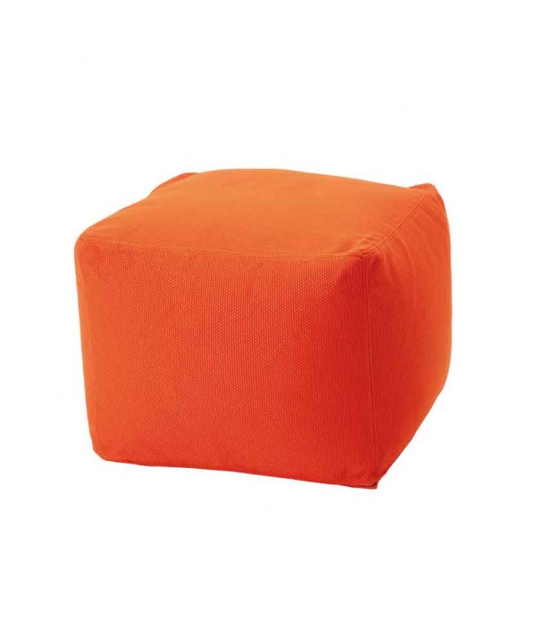 Pouf Archimede per ambienti outdoor in tessuto tecnico zucca