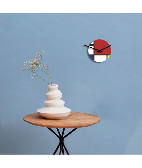 Orologino mondrian colorato di dESIGNoBJET