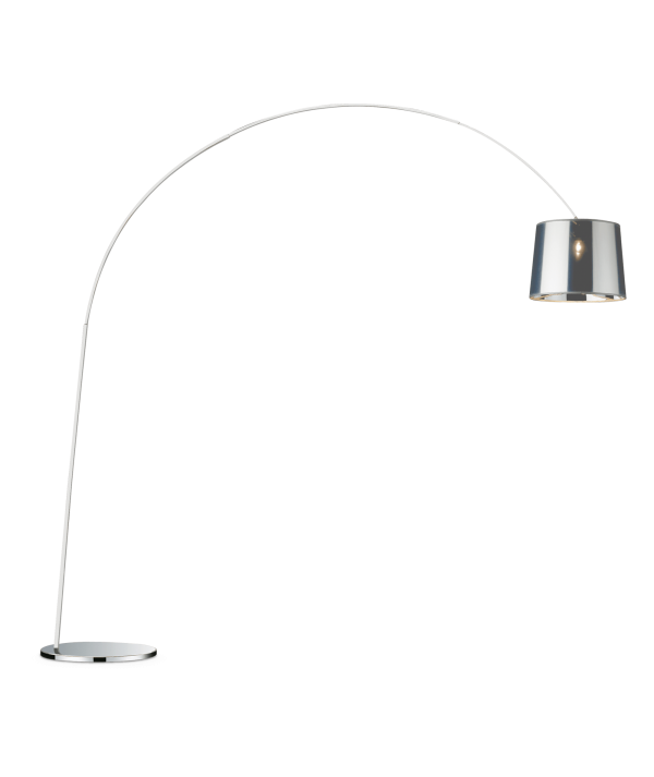 Lampada da terra Dorsale Total realizzata in metallo rifinito in cromo
