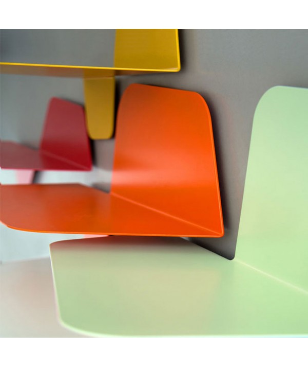 Mensola Flap 420 in metallo colorato particolare