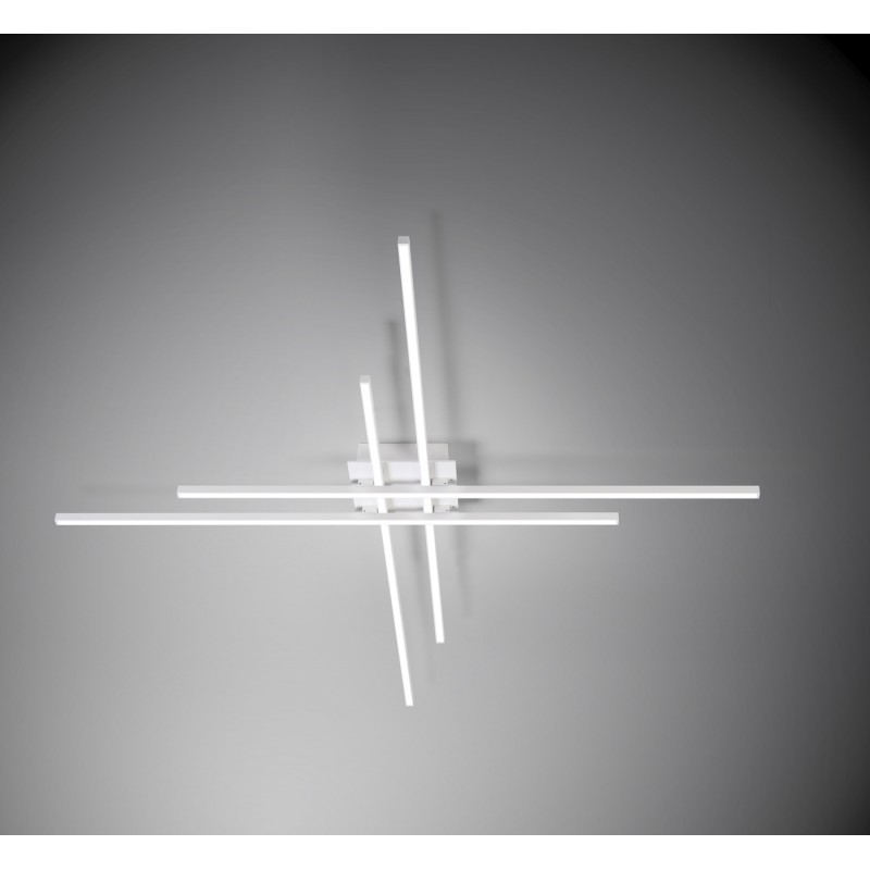 Lampada a sospensione hashtag di vivida in alluminio di colore bianco Lampada a sospensione hashtag di vivida in alluminio di colore bianco