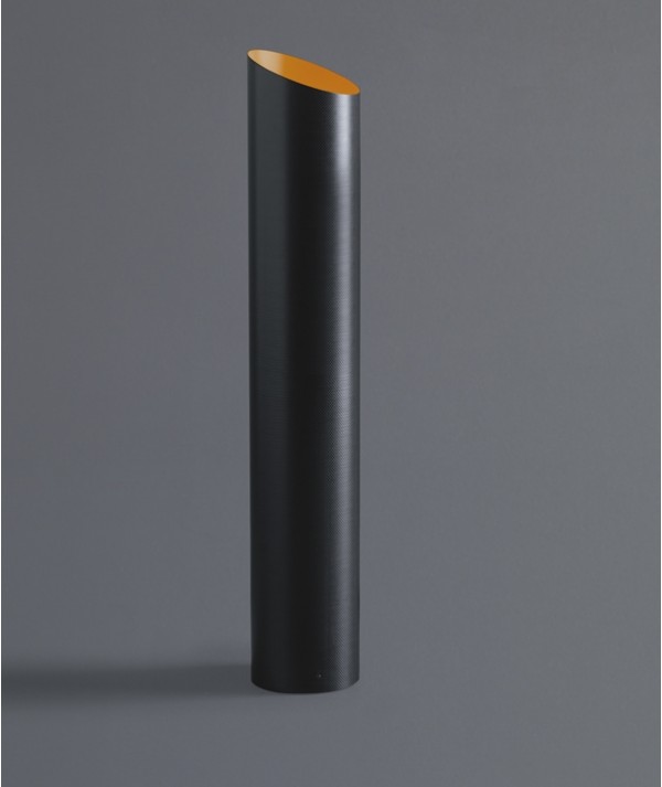Lampada da tavolo Slice in fibra di carbonio interno arancio