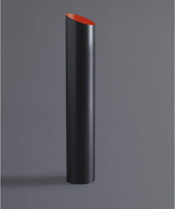 Lampada da tavolo Slice in fibra di carbonio interno rosso