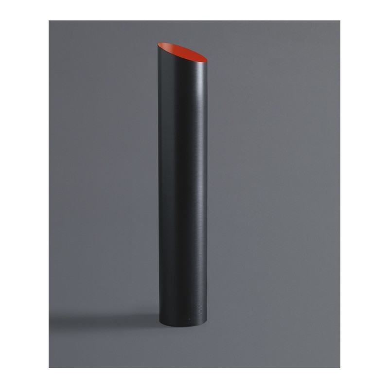 Lampada da tavolo Slice in fibra di carbonio interno rosso