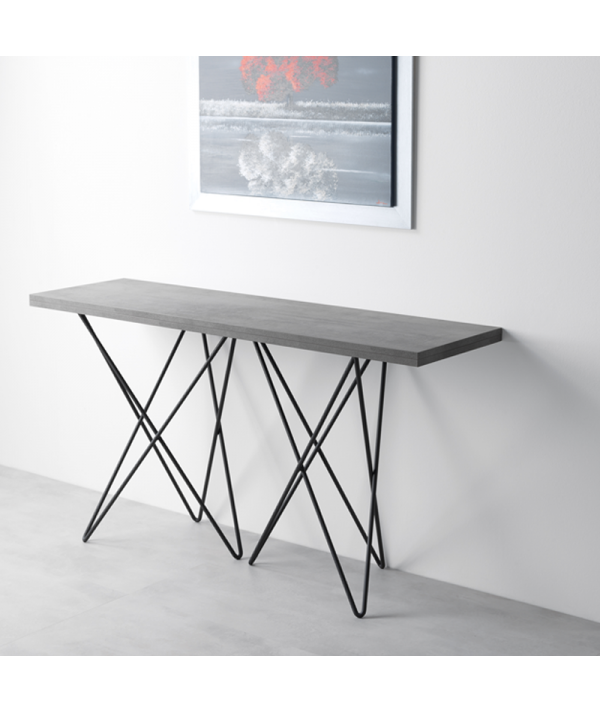 Tavolo Consolle in laminato cemento