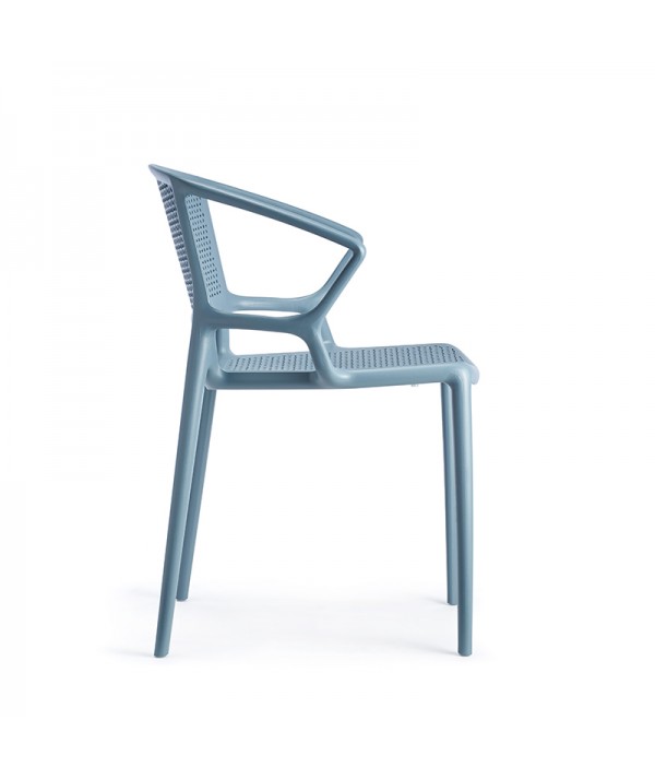 sedia fiorellina infiniti azzurro polvere