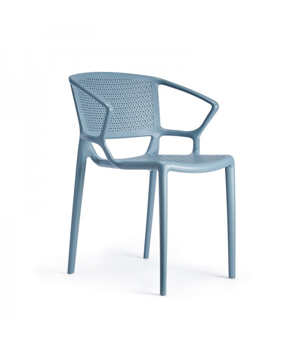 sedia fiorellina infiniti azzurro polvere