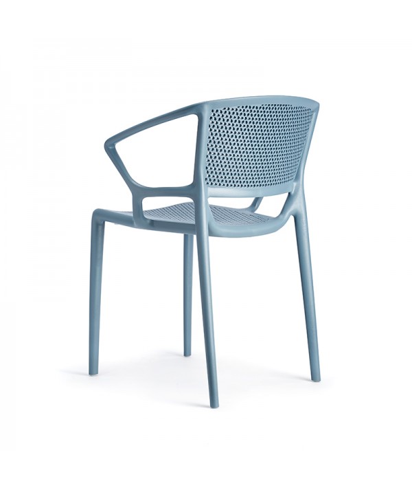 sedia fiorellina infiniti azzurro polvere