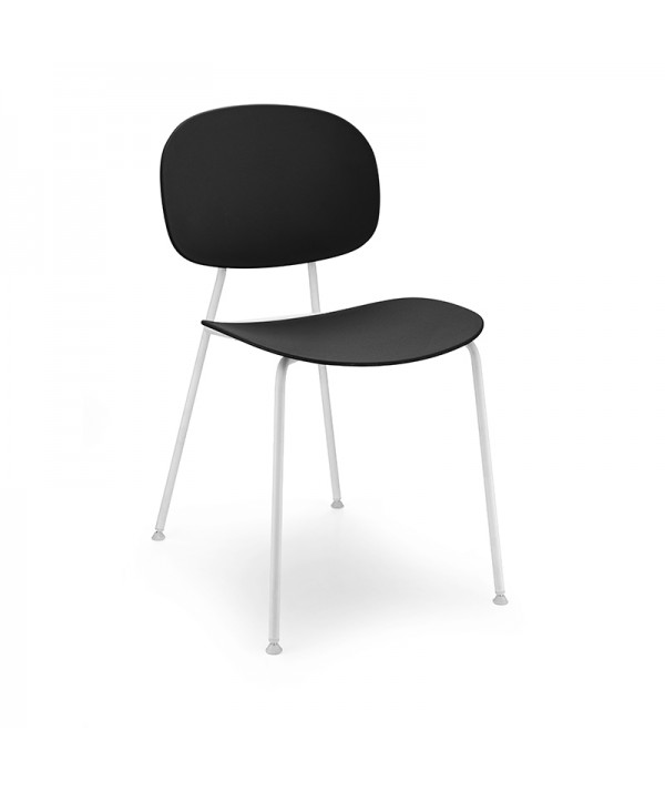 tondina pop acciaio bianco opaco nera