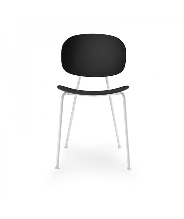 tondina pop acciaio bianco opaco nera