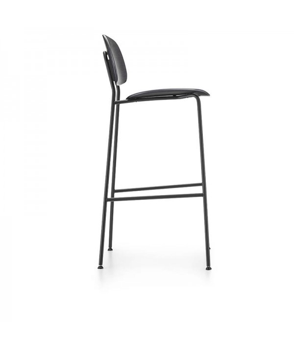 sgabello tondina bar rovere verniciato