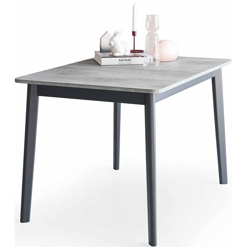 tavolo allungabile dine di connubia calligaris in faggio e nobilitato grigio ambientato tavolo allungabile dine di connubia calligaris in faggio e nobilitato grigio ambientato