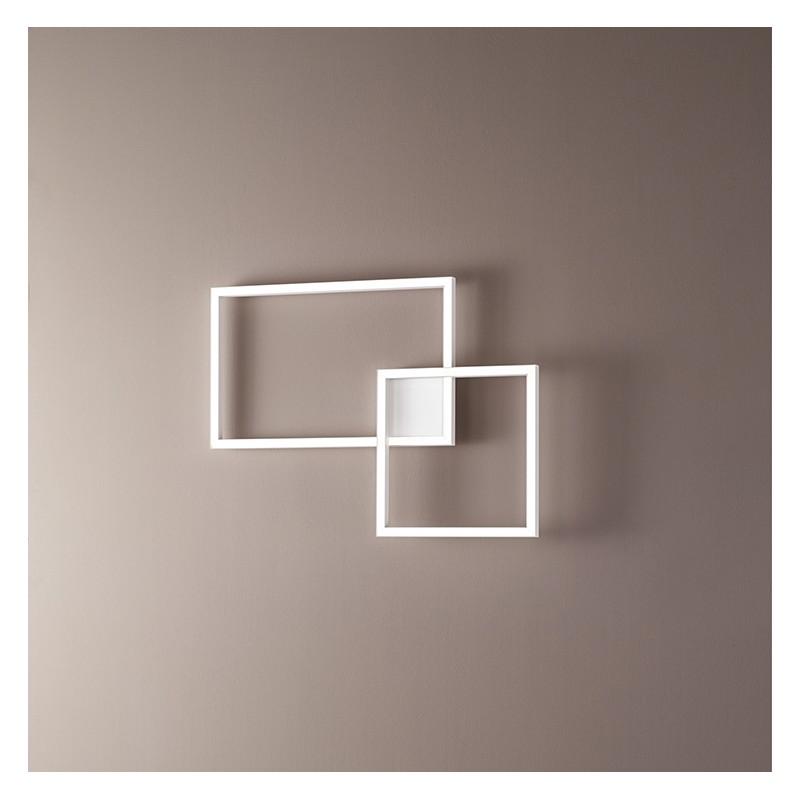 lampada a soffitto o parete Cross in alluminio bianco di Perenz lampada a soffitto o parete Cross in alluminio bianco di Perenz