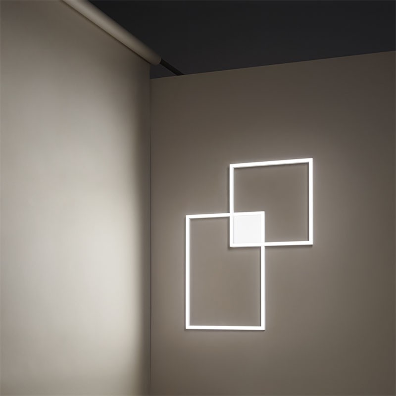 lampada a sospensione e a parete cross di perenz in alluminio bianco lampada a sospensione e a parete cross di perenz in alluminio bianco