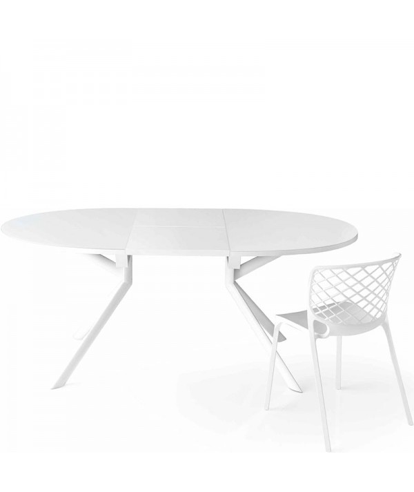 tavolo giove  di connubia calligaris allungabile vetro temprato