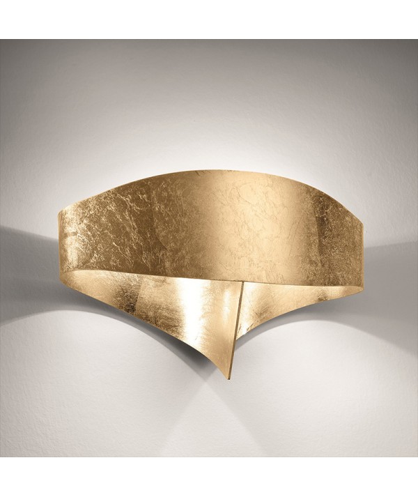 Applique scudo foglia di Selène oro