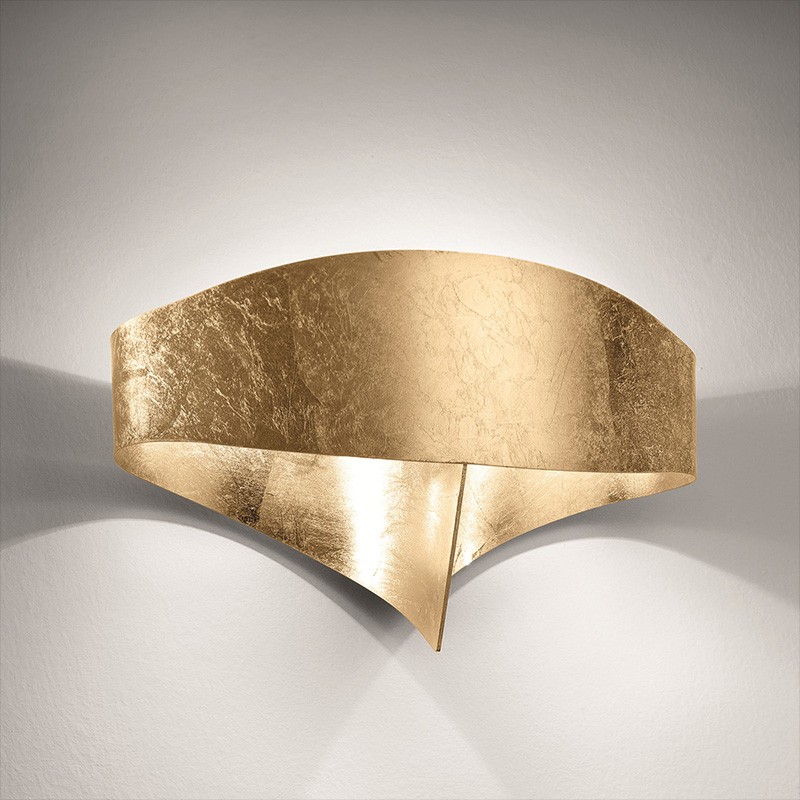 Applique scudo foglia di Selène oro Applique scudo foglia di Selène oro