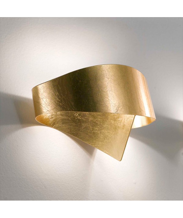 Applique scudo foglia di Selène oro