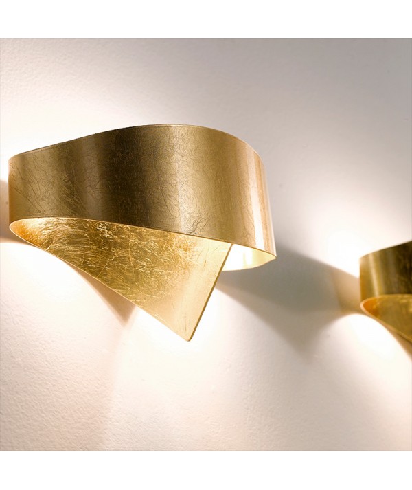 Applique scudo foglia di Selène oro