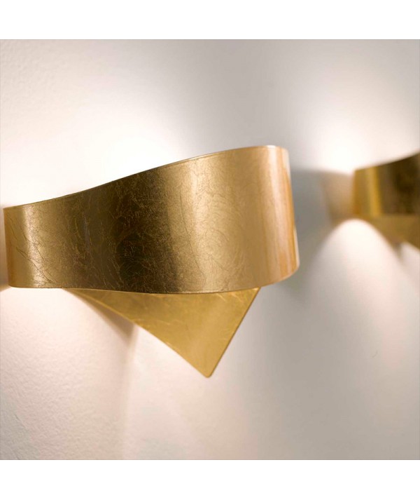 Applique scudo foglia di Selène oro