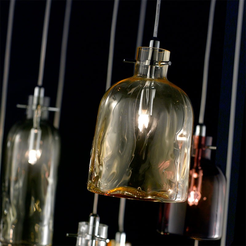 lampada a sospensione bossa nova ambra di selène lampada a sospensione bossa nova ambra di selène