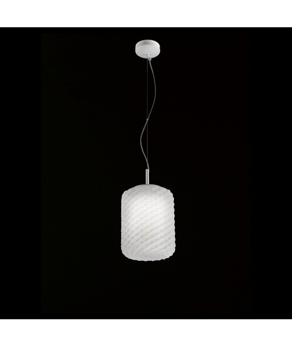 lampada a sospensione Domino Bianco  di selene