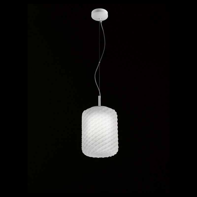 lampada a sospensione Domino Bianco di selene lampada a sospensione Domino Bianco di selene
