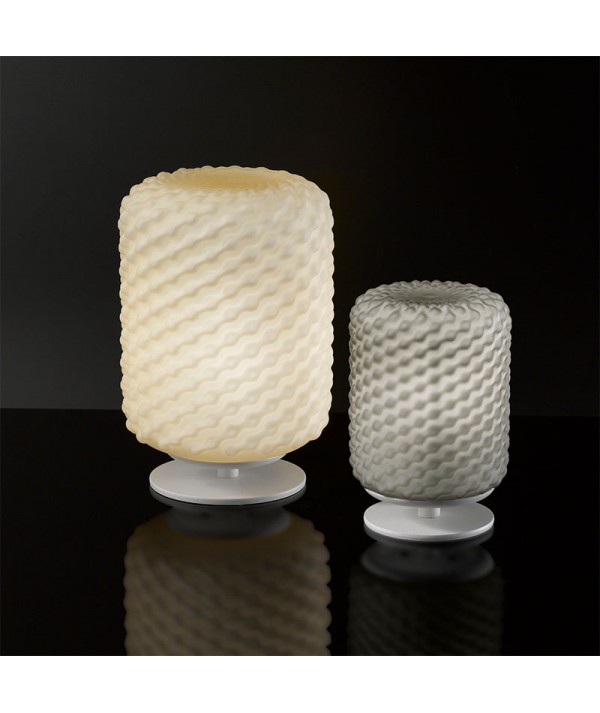 lampada da tavolo domino di selène fumè