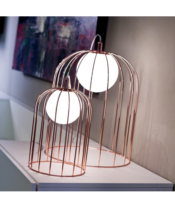 lampada da tavolo kuvlì di selène rame