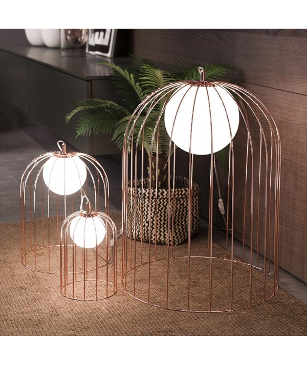 lampada da tavolo kuvlì di selène rame trio