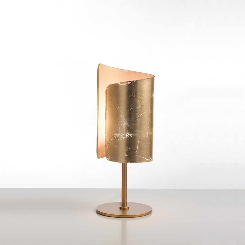 Lampada da Tavolo Papiro Foglia Oro Lampada da Tavolo Papiro Foglia Oro